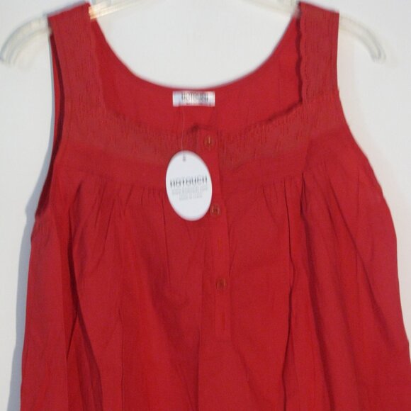 Hotouch Red Dress Small NWT $39 Lots of Embroidery Micro Pleats - Picture 2 of 5